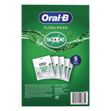 Oral-B® Burst of Scope Floss Picks, Fresh Mint, 75 Picks/Bag, 5 Bags/Carton (GRR22002395) Case of 375