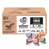 Coffee mate® Variety Pack, Assorted Flavors, 0.38 oz Mini Cups, 180/Carton (GRR60003005) Case of 180