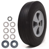 Rubbermaid® Commercial Tilt Truck Wheels, 12" Wheel, Black (SGS1013L10000) Each
