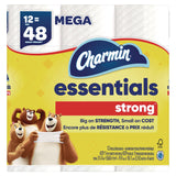 Charmin® Essentials Strong Bathroom Tissue, Septic Safe, 1-Ply, White, 429/Roll, 12 Rolls/Pack (PGC03156) Each