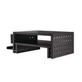Kantek Pegboard Riser, For 32" Monitors, 15.9 x 11.8 x 7.3, Black, Supports 20 lbs (KTKPBS530) Each
