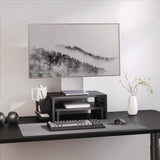 Kantek Pegboard Riser, For 32" Monitors, 15.9 x 11.8 x 7.3, Black, Supports 20 lbs (KTKPBS530) Each