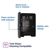 Tork® Xpress Multifold Hand Towel Dispenser H2, 11.9 x 4 x 17.5, Black (TRK553028) Each