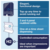 Tork® Xpress Multifold Hand Towel Dispenser H2, 11.9 x 4 x 17.5, Black (TRK553028) Each