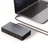 Verbatim® USB-C Pro Docking Station 17-in-1, Audio/DisplayPort/HDMI/Micro SD/RJ45/SD/USB-A/USB-C, Gray (VER32172) Each