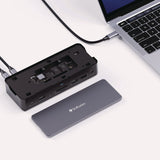 Verbatim® USB-C Pro Docking Station 15-in-1 256GB Vi3000 SSD, Audio/DisplayPort/HDMI/Micro SD/RJ45/SD/USB-A/USB-C, Gray (VER32174) Each