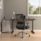 Alera® Ashdale Ergonomic Fabric Swivel Task Chair, Supports Up to 275 lb, 18.15 to 21.89 Seat Height, Black Seat/Back, Black Base (ALEAD41BME17) Each