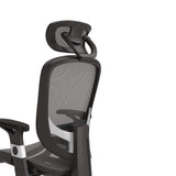 Alera® Minerva Ergonomic Mesh Swivel Task Chair, Supports Up to 275 lb, 17.24 to 20.98 Seat Height, Gray Seat, Gray Back, Black Base (ALEMV41BME48) Each