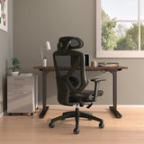 Alera® Taunton Ergonomic Mesh Swivel Task Chair, Supports Up to 275 lb, 17.44 to 20.98 Seat Height, Black Seat/Back, Black Base (ALETN41BME18) Each