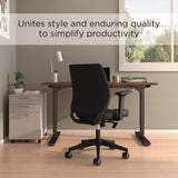 Alera® Wessex Ergonomic Fabric Task Chair, Supports Up to 275 lb, 17.13 to 20.83 Seat Height, Black Seat/Back, Black Base (ALEWX4217) Each