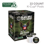 Black Rifle® Coffee Company Just Black Coffee K-Cups, 22/Box (GMT0547) Box of 22
