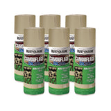 Rust-Oleum® Camouflage Spray Paint, Flat Sand, 12 oz Aerosol Can, 6/Carton (RST339004CT) Case of 6