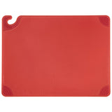 San Jamar® Saf-T-Grip Cutting Board, Plastic, 24 x 18, x 0.5, Red (SJMCBG182412RD) Each