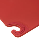 San Jamar® Saf-T-Grip Cutting Board, Plastic, 24 x 18, x 0.5, Red (SJMCBG182412RD) Each