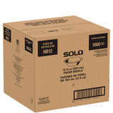 SOLO® Compostable Paper Dinnerware, ProPlanet Seal, Bowl, 12 oz, White, 1,000/Carton (SCCHB12PLANET) Case of 1000