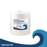 Boardwalk® Hydrospun Wipers, Heavy Duty, 12 x 12, White, 475/Roll (BWKHS475W) Each