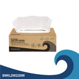 Boardwalk® One-Ply Paper Wipers, 9.84 x 9.06, White, 125 Wipers/Box, 18 Boxes/Carton (BWKLDW2250W) Case of 18