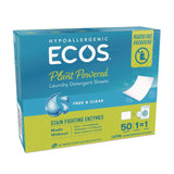 ECOS® Liquidless Laundry Detergent Sheets, Free and Clear, 50 Sheets/Box (EOP953710EA) Each