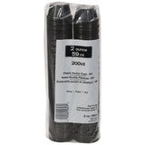 Pactiv Evergreen Plastic Portion Cup, 2 oz., Black, 2,400/Carton (PCTYSPP200EA) Case of 2400