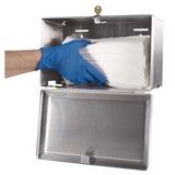 Bobrick Surface-Mounted Paper Towel Dispenser, 12.13 x 6.13 x 7.25, Satin Finish Stainless Steel (BOB263) Each