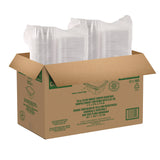 Dart® ClearPac SafeSeal rPET Tamper-Resistant/Evident Containers, Embossed Bottom, 32 oz, 6.37 x 7.15 x 2.58, Clear, 200/Carton (DCCCH32DERF) Case of 200