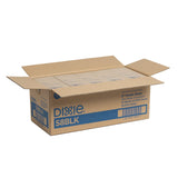 Dixie® Slim Unwrapped Plastic Straws, 8", Plastic, Black 500/Box, 10 Boxes/Carton (DXES8BLK) Case of 5000