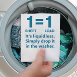 ECOS® Liquidless Laundry Detergent Sheets, Free and Clear, 50 Sheets/Box (EOP953710EA) Each