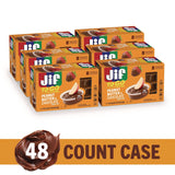 Jif To Go® Chocolate Peanut Butter, Chocolate, 1.1 oz Cups, 8 Cups/Pack, 6 Packs/Carton (SMU35614) Case of 6