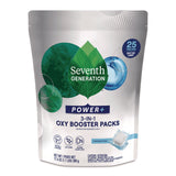 Seventh Generation® Power+ 3-in-1 Oxy Booster Packs, Fragrance Free, 17.6 oz, 25 Tabs/Pack, 6 Packs/Carton (SEV68927608) Case of 6