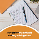 BIC® 4-Color Smooth Multi-Color Ballpoint Pen, Retractable, Medium 1 mm, Black/Blue/Green/Red Ink, Black/Blue Barrel, 3/Pack (BICMMSP3AAST) Pack of 3