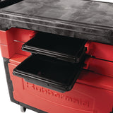 Rubbermaid Locking Trades Cart, 330-lb Capacity, Two-Shelf, 19.25w x 38d x 33.38h, Black (RCP6180-88BLA) Each