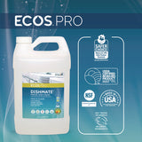 ECOS® PRO Dishmate Manual Dish Liquid, Free and Clear, 1 gal Jug, 4/Carton (EOPPL972104CT) Case of 4