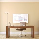 Ghent Non-Magnetic Whiteboard with Aluminum Frame, 87.91" x 48.5", White Surface, Satin Aluminum Frame (GHEM2474) Each