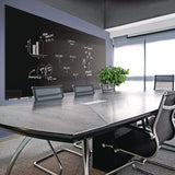 Ghent Aria Low-Profile Frameless Magnetic Glassboard, 48" x 36", Black Surface (GHEARIASM34BK) Each