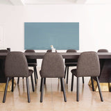 Ghent Aria Low-Profile Frameless Magnetic Glassboard, 96" x 48", Denim Blue Surface (GHEARIASM48DM) Each