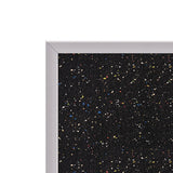Ghent Recycled Bulletin Board, 87.91 x 48.5, Confetti Surface, Satin Aluminum Frame (GHEATR47CF) Each