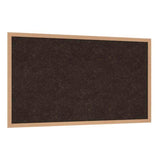 Ghent Natural Cork Bulletin Board with Wood Frame, 87.94" x 48.5", Chocolate Surface, Natural Oak Frame (GHEWKCH47) Each