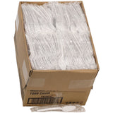 Pactiv Evergreen Fieldware Cutlery, Individually Wrapped, Mediumweight Spoon, Plastic, White, 1,000/Carton (PCTFKSWCH) Case of 1000