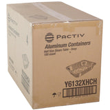 Pactiv Evergreen Aluminum Steam Table Pan, Heavy Duty Deep Half-Size, 2.6" Deep, 11.8 x 9.4, 100/Carton (PCTY6132XHCH) Case of 100