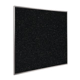 Ghent Recycled Bulletin Board, 87.91 x 48.5, Confetti Surface, Satin Aluminum Frame (GHEATR47CF) Each