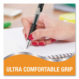 BIC® Gel-ocity Pro Quick Dry Gel Pen, Retractable, Medium 0.7 mm, Black Ink, Black/Clear Barrel, 12/Pack (BICRPGL11BLK) Pack of 12