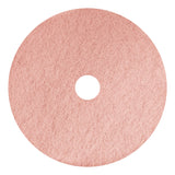 Americo® Remover Burnishing Pads, 20", Pink, 5/Carton (AM7403420) Case of 5