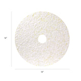 Americo® Toro Floor Pad, 14" Diameter, White/Brown/Yellow, 2/Carton (AM7405614) Case of 2