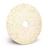Americo® Toro Floor Pad, 14" Diameter, White/Brown/Yellow, 2/Carton (AM7405614) Case of 2