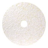 Americo® Toro Floor Pad, 14" Diameter, White/Brown/Yellow, 2/Carton (AM7405614) Case of 2