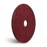 Americo® Black Diamond 400 Heavy-Duty Cleaning Pad, 20" Diameter, 400 Grit, Black/Red, 2/Carton (AM7442120) Case of 2