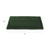 Americo® TurfScrub Brush Floor Pad, 14 x 20, Green, 4/Carton (AM740291420) Case of 4