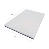 Americo® XTRACT Melamine Floor Pad, 14 x 20, White/Brown, 5/Carton (AM740401420) Case of 5