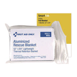 First Aid Only™ SmartCompliance Aluminized Rescue Blanket, 52 x 84, Silver (FAO91354) Each