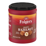 Folgers® Coffee, Toasty Hazelnut, 9.6 oz Can (FOLSMU11037) Each